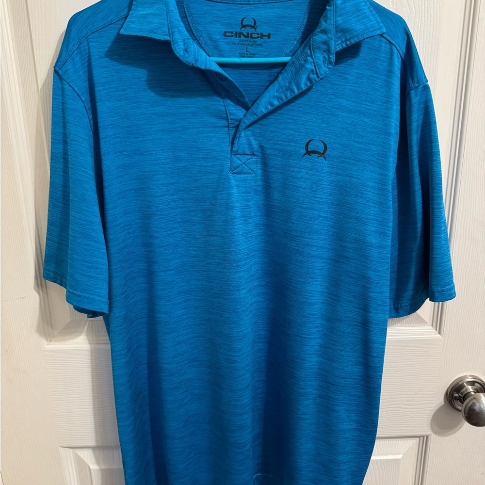 Cinch Men's Vibrant Blue Polo